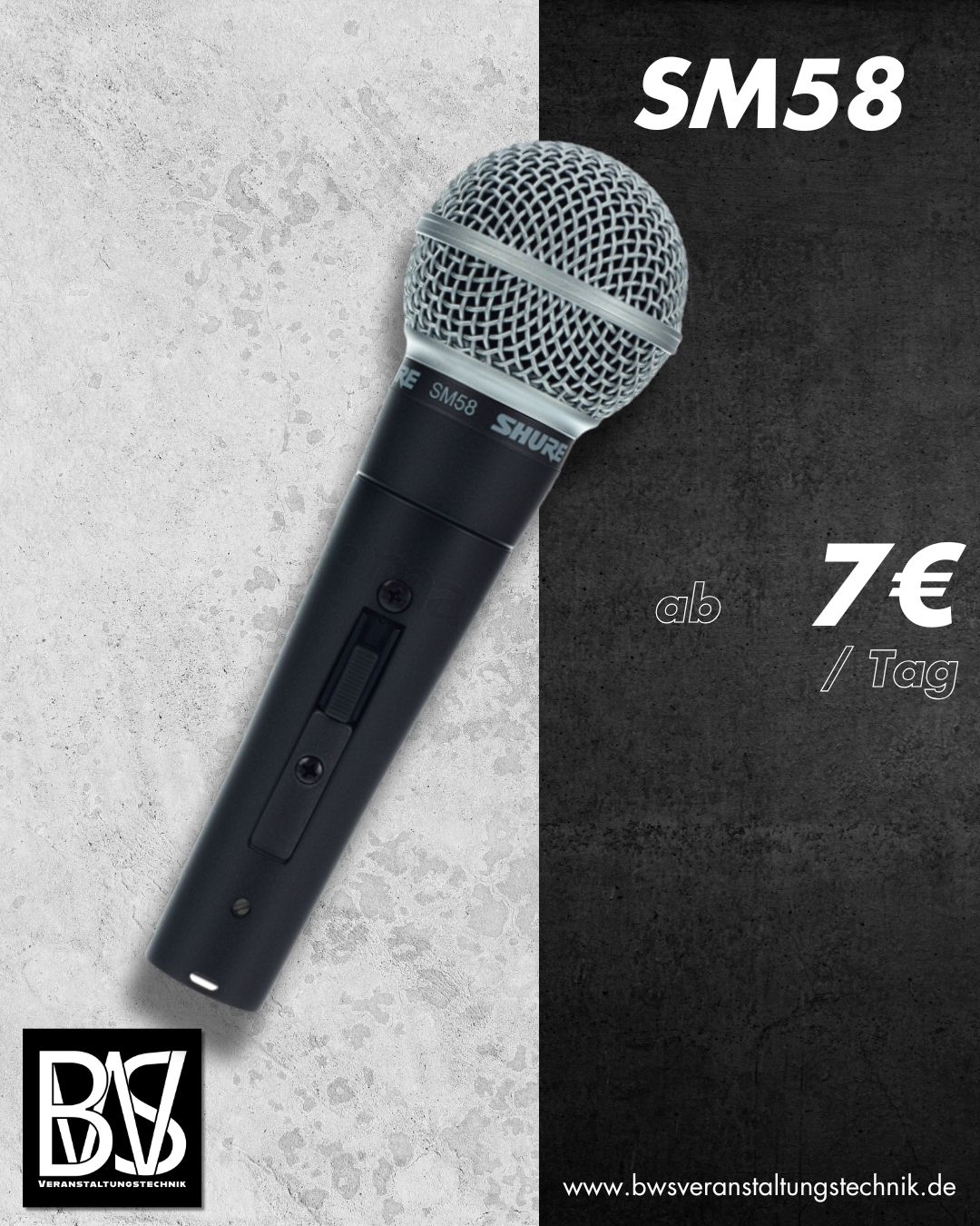 Shure SM58 - Professionelles Gesangsmikrofon